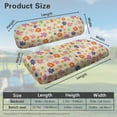 thumbnail image 3 of FUIALDOLG Colorful Floral Print Univesal Seat Covers for Golf Cart Ezgo Ordinary Seats, Breathable Cloth Fashion Appearance Golf Cart Accessories, No Need Detaching Armrests, 3 of 8