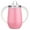 Pink, variant on 10 Oz Stainless Steel Sippy Cup Double Wall Vacuum Insulated Sippy Tumble with Handle for Children Baby (Pink)