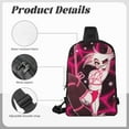 thumbnail image 3 of Angel Dust Dance Hazbin Hotel Sling Bag For Women And Men Crossbody Backpack Chest Bag Diagonally Dual Pocket Daypack Purses For Travel Hiking Gym Running, 3 of 8