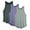 Black Melange/Grey/Violet, variant on icyzone Women's Racerback Workout Tank Tops - Athletic Yoga Tops, Running Exercise Gym Shirts (Pack of 3)