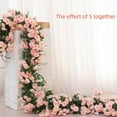 thumbnail image 6 of Crowdstage 8.2Ft Artificial Rose Vine Flowers Silk Wisteria Garland Vine Rattan Hanging for Home Garden Outdoor Ceremony Wedding Arch Floral Decor, 6 of 9