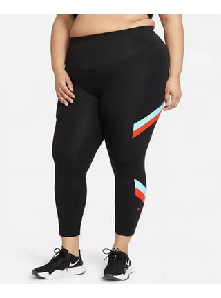 Nike Printed Dri-Fit Run Tight Womens Active Leggings Size Xl, Color: White/ Black 