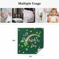 thumbnail image 5 of St. Patrick's Day Cloth Napkins, Green Shamrock Rainbow Gold Coin Simple Washable and Reusable Dinner Napkins Set of 4, Table Napkin for Kitchen Party Birthday Wedding Hotel Housewarming 20"x20", 5 of 9