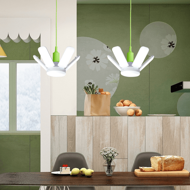 Lámpara de garaje plegable Hoja tres hojas cuatro hojas cinco páginas mini bombilla LED corriente constante amplia presión.