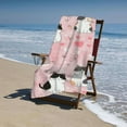 thumbnail image 4 of PHYHOO Cute Cartoon Cat on Pink Printed Microfiber Sand Free Pool Towel Lightweight Oversized Quick Dry Absorbent Compact Travel Must Have for The Swimming Summer Cruise Ship Essential 30x60in, 4 of 8