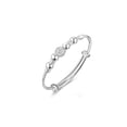 thumbnail image 1 of Pulsera de bola ajustable chapada en plata 925, 1 of 3