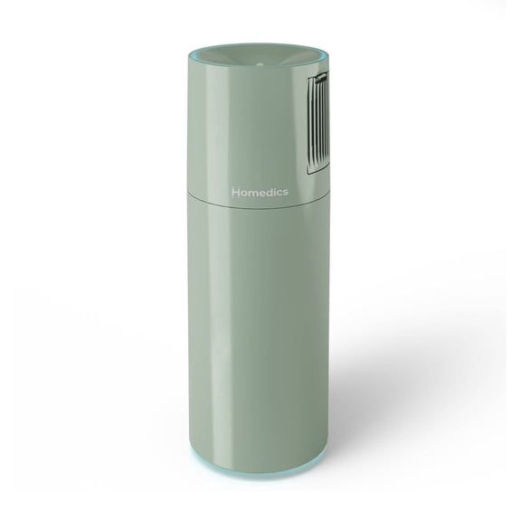 Homedics Portable Ultrasonic Humidifier with Night-Light and Aromatherapy Sage Green