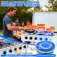 thumbnail image 2 of Propane Gas Stove, 5-Burner Propane Burner with Auto Ignition, Portable Gas Stove with Support Leg Stand & Wind Blocking Cover Adapter for RV, Apartment and Outdoor Cooking, 2 of 7