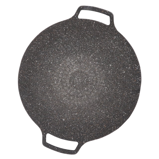 Assiette de Barbecue Coréenne Circulaire Poêle à Frire Cassette Four Assiette de Barbecue Teppanyaki Extérieur Ronde Gril Grillade