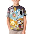 thumbnail image 4 of Cuphead T-Shirts for Boys Girls, Kids 3D Print Short Sleeve, Unisex Crew Neck Tee Shirts for Youth, 4 of 9