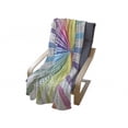 thumbnail image 4 of Vintage Rainbow Soft Flannel Fleece Throw Blanket, Retro Style Burst Effect with Halftone Details Colorful Rays Pop Sixties, Cozy Plush for Indoor and Outdoor Use, 50" x 60", Multicolor, by Ambesonne, 4 of 6