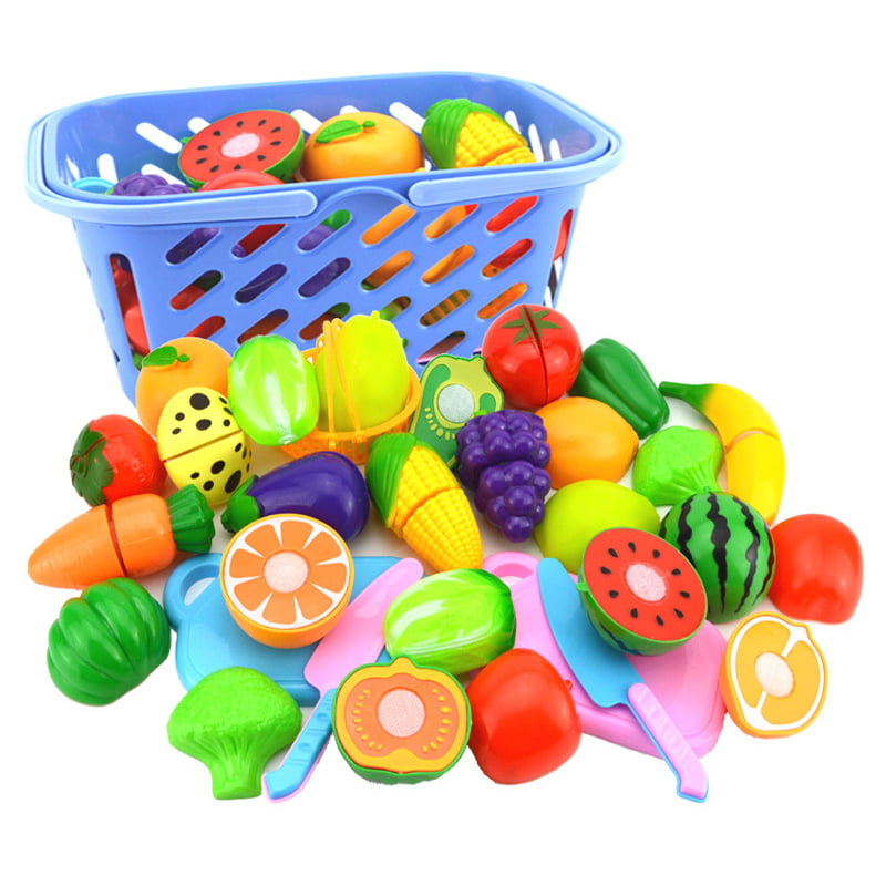 10pcs Mini simulation Fruits Vegetables Kitchen Toys Kid Pretend Play toyLD 