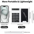 thumbnail image 2 of YSTIANN White Desktop Calculator with Notepad & Stylus - 12-Digit Large Display, Multi-Function for Office, School, Home & Basic Finance (Portable Design) WJ85-4872, 2 of 7