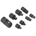 thumbnail image 3 of Juego de 8 adaptadores reductores de enchufe negro para llave de impacto CRV, 3 of 8