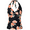 Black&Floral, variant on Womens Swimsuit Top Plunging V Neck Halter Swim Tops Shirred Tummy Control Tankini Top