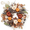 Red Orange White, variant on Valery Madelyn 6Ft Pre-Lit Fall Garland Lighted Harvest Garland with Red Orange White Pumpkin & Pine Cone for Thanksgiving Fireplace Farmhouse Front Door Banisters Porch