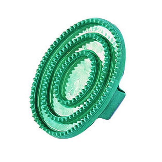 Roma - Rasqueta de goma para caballos (Verde azulado)