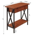 thumbnail image 3 of Pemberly Row Table Électrique Transitionnelle en Bois à Dessus Rabattable, Cerisier, 3 of 6