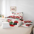 thumbnail image 4 of Red Farmhouse Flower Bedding Set King Spring Bee Geranium 7 Piece Bed In A Bag Rustic Blossom Floral Comforter Set Green Leaf Bed Set With Comforter,Sheets Pillow Case And Covers, 4 of 5