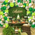 thumbnail image 3 of Jungle Party Balloon Garland Gold Green Balloon Arch Kit Decoraciones de fiesta temáticas tropicales con hojas de palma artificiales para animales salvajes One Birthday Party Baby Shower Supplies JAMW Sencillez, 3 of 5