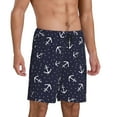 thumbnail image 2 of Sikiie Anchor Mens Pajama Shorts, Lightweight Lounge Pant with Pockets Soft Sleep Pj Shorts for MenXX-Large, 2 of 6