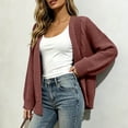 thumbnail image 3 of Women's Long Sleeve Knit Cardigan Dressy Casual Open Front Loose Sweaters Plus Size Fall Fashion Long Outerwear Size S-3XL, 3 of 7
