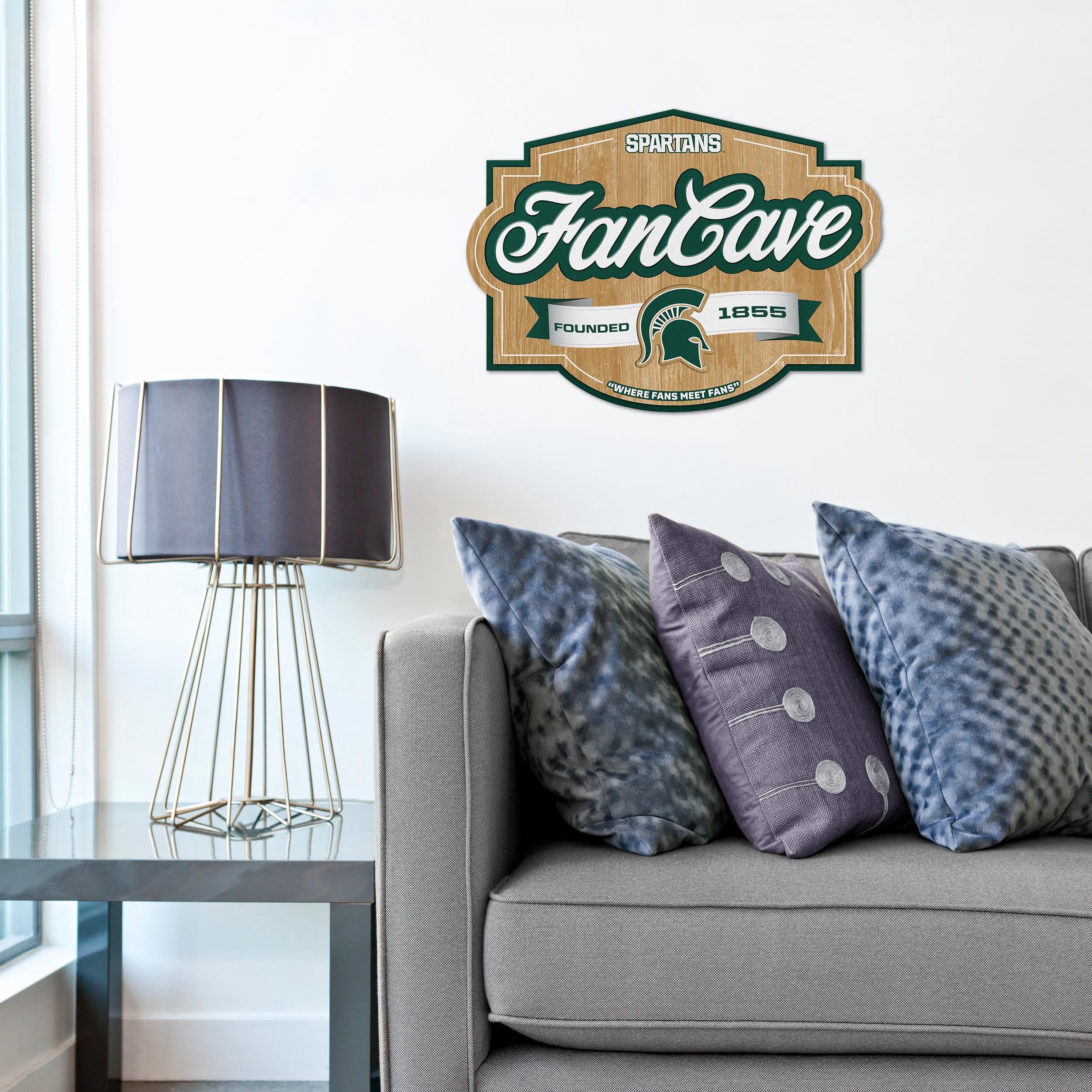 YouTheFan NCAA Michigan State Spartans Fan Cave Sign