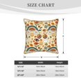 thumbnail image 4 of Kll Mushrooms And Rainbows Peace Decorative Throw Pillow Covers Velvet Soft For Couch Sofa Bedroom Living Room Outdoor -16"X16", 4 of 8