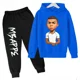 thumbnail image 3 of Conjunto de sudadera y pantalones con estampado de Mbappé para niños, primavera y otoño, ropa deportiva de 2 piezas para niños y niñas, ropa para niños, 3 of 5