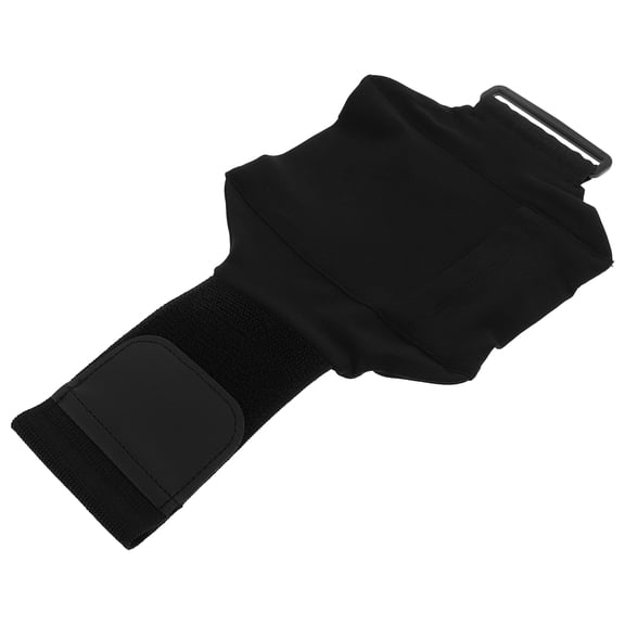Phenofice Black Nylon Leg Phone Holder, Adjustable Thigh Phone Pouch with Sport Strap for Running, Fitness, Travel, Gym Use