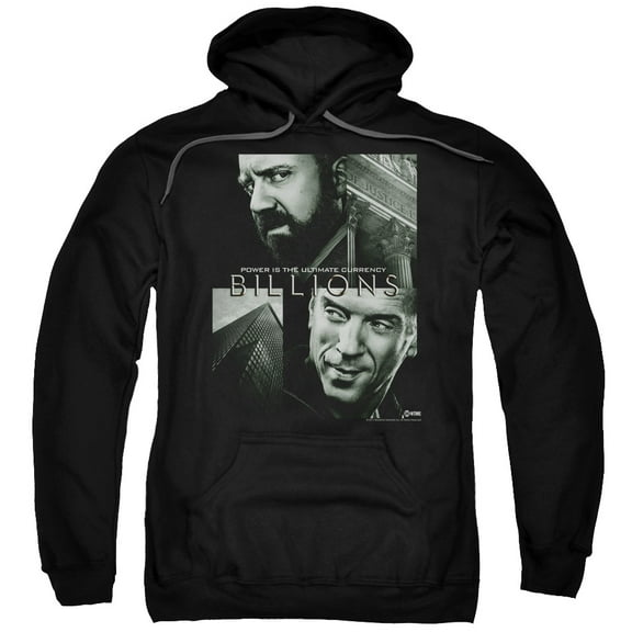 Trevco Sportswear SHO583-AFTH-1 Billions Currency Poster Adult Pullover Hoodie, Black - Small