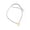 Black, variant on Delicate Cut Sun Charm Necklace With Metallic Finish Eye Catching Clavicle Chain Suitable For Various Occasions