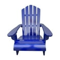 thumbnail image 3 of Children's Adirondack Chair - Sturdy Poplar Wood Blue Outdoor & Indoor Seat with Ergonomic Sloping Design and Quick Assembly for Safe Kid Relaxation, 3 of 9