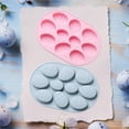thumbnail image 2 of Billuyoard Molde de silicona de 10 agujeros para molde de pastel de Chocolate para postre de Fondant en forma de huevo de Pascua moldes decorativos DIY Almacenamiento y organización del hogar Billuyoard HA023373-00, 2 of 6