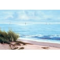 thumbnail image 2 of Romanello, Diane 18x13 Gold Ornate Wood Framed with Double Matting Museum Art Print Titled - Sandpiper Beach, 2 of 4