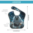 thumbnail image 4 of Susaid Forest Meditating Goat Print Bibs for Babies Toddlers Adjustable Waterproof Free Soft Durable Bibs for eating with Large Pocket Food Catcher, 4 of 8