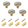 thumbnail image 2 of Cartoon Ladybugs and Daisy Flowers Cabinet Knobs Kitchen Drawers Knobs Door Round Pulls Knob Handles Dresser Cupboard Wardrobe Decorative Set of 4, 2 of 9