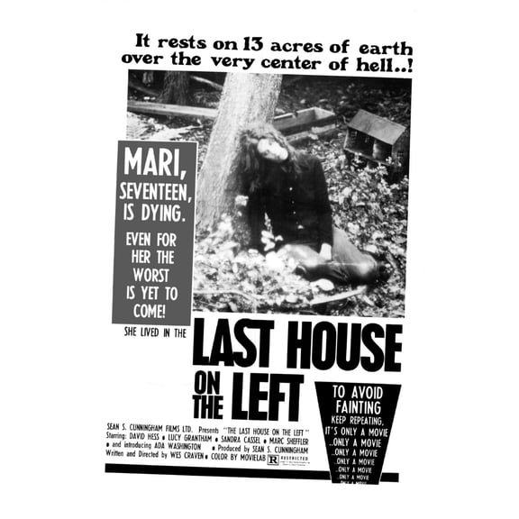 Best Posters Last House On The Left Movie Poster 11inx17in Mini Poster 11x17 poster Color Category: Multi, Unframed, Ages: Adults, Rectangle