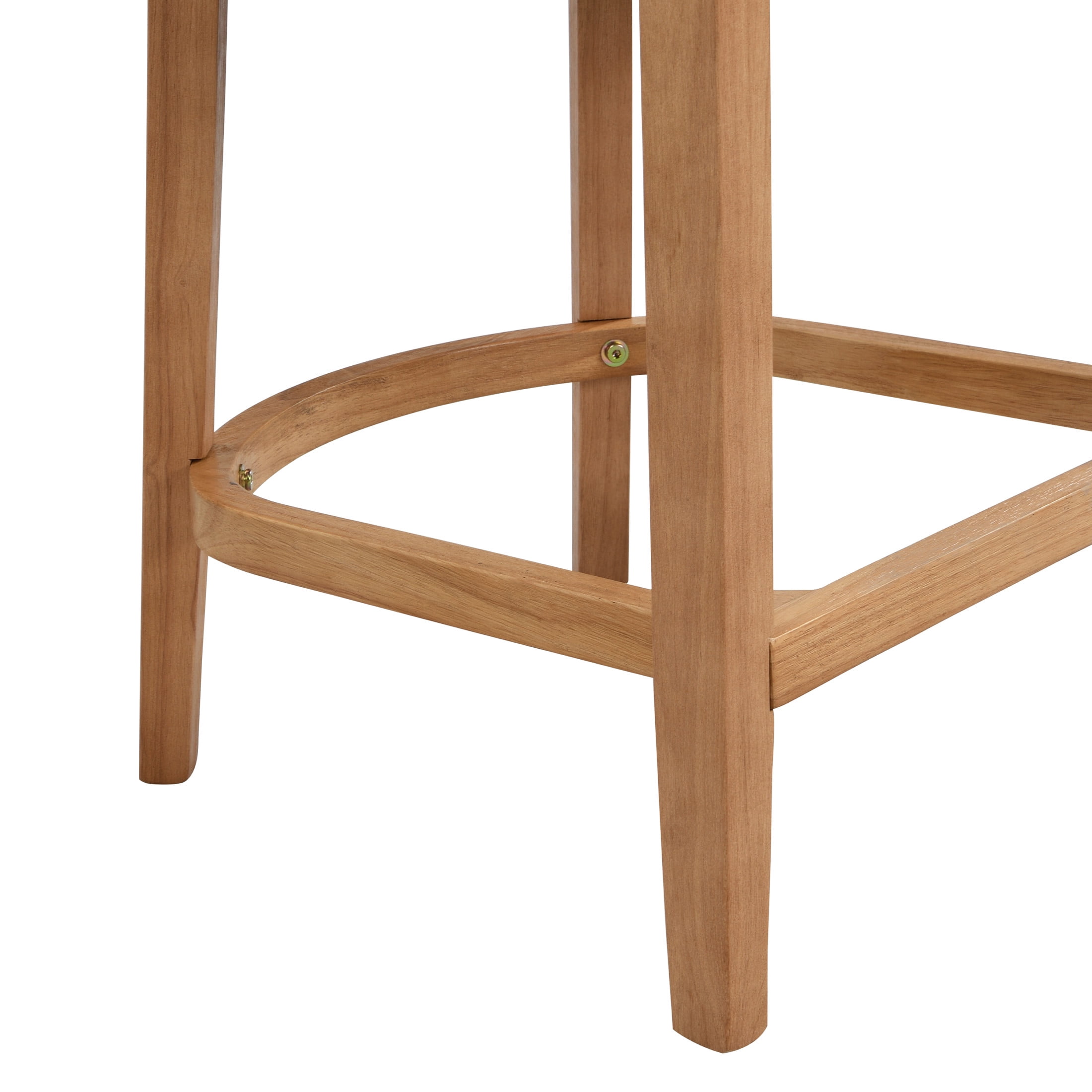 Christopher Knight Home 25.5" Upholstered Counter Stools, Wood Frame with Rattan Back, Natural, Set of 2
