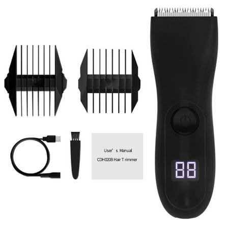 Groin & Body Hair Trimmer for Men Pubic Hair Trimmer Man Electric Cordless Rechargeable Shaver Body Groomer