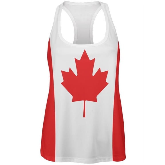 Canadian Canada Flag All Over Womens Work Out Tank Top Multi SM