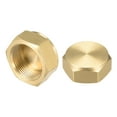 thumbnail image 1 of Tapón de conexión de latón hembra de 1/2SAE, tapón de cabeza hexagonal, 2 piezas, 1 of 5