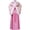 pink, variant on Floral Print Hanfu Dress Set, Chinese Ancient Style Tang Outfit for Women Party Performance, Light Pink, M