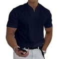 thumbnail image 1 of Conationfirm Camisa para hombre, camisetas ajustadas con cuello en V, camisetas deportivas para entrenamiento de gimnasio, 1 of 7