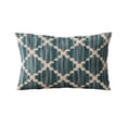 thumbnail image 5 of Plutus Brands Blue Plutus Zig Zag Cut Diamond Luxury Throw Pillow 20 in x 26in, Double Sided 20" x 26" Standard, 5 of 9