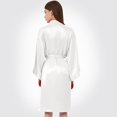thumbnail image 2 of ASFGIMUJ Women's Wedding Party Team Bride Robe Letters Kimono Satin Pyjamas Bridesmaid Bathrobe, 2 of 4