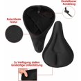 thumbnail image 3 of Funda de sillín de gel para bicicleta en color negro, protector de plástico impermeable para asiento de bicicleta, funda de sillín de gel acolchada para interior para hombres, mujeres y niños, 28 x 18 cm, 3 of 5