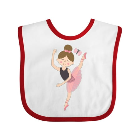 

Inktastic Ballet Dancer for Little Girls Gift Baby Girl Bib