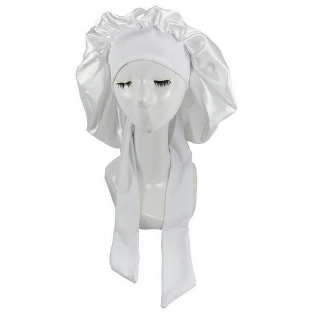 Satin Bonnet Satin Bonnet Skin-friendly Wear Resistant Imitation Silk Braid Sleeping Bonnet Cap for Home
