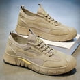 thumbnail image 2 of Men' Summer Breathable Non-Slip Work Sneakers -  Sports & Heavy-Duty Shoes Suitable for Outdoor,  Casual Wear - Low-Top Lace-Up with Cushioned Insole & Non-Slip Sole，, 2 of 6